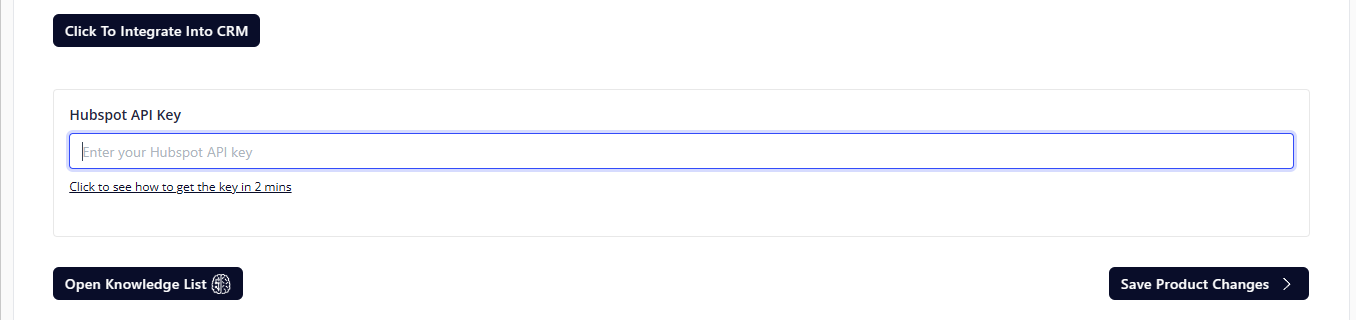 Paste the key in the Myuser dashboard
