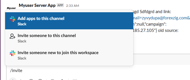 Type /invite in the channel